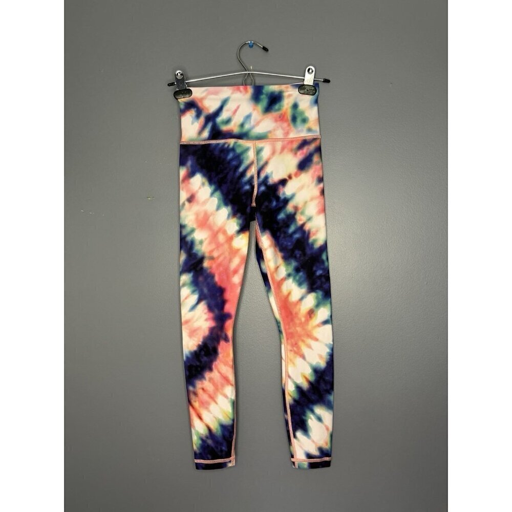 Athleta Women’s Coral Pink Elation Tie Dye 7/8 Tight Size XXS Gorgeous Color